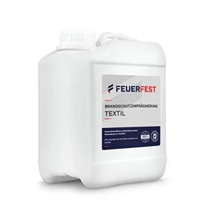 Image de FEUERFEST Imprégnation Anti feu pour Textiles DIN 4102 B1 2,5l Répond à la Norme 100 d&#039;OEKO TEX Convient Une Utilisation privée et Commerciale