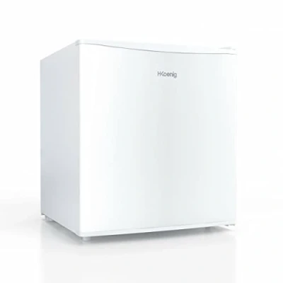 Image de Mini réfrigérateur électrique H.koenig fgx480 d&#039;une capacité de 45 litres, avec compartiment congélateur, 50 w, blanc