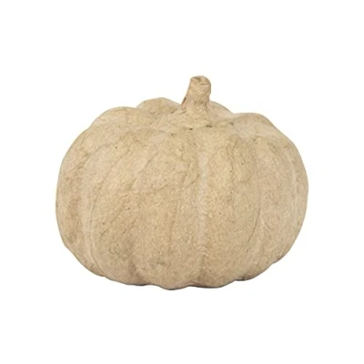 Image de Décopatch AP195C Un support en papier pulpé brun 8x8x6,5 cm, Citrouille
