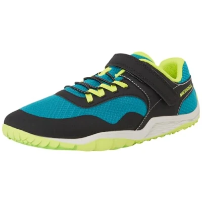 Image de Merrell Trail Glove Chaussures de running pour enfants, Taille: 37, Blk/teal/lime Matière synthétique / textile