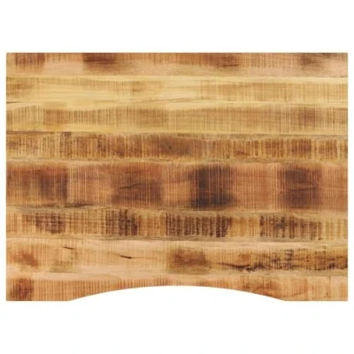 Image de vidaXL Dessus de Bureau avec Courbe 110x80x2,5 cm manguier Massif Brut, Table Remplacement, Bureau, Planche Remplacement