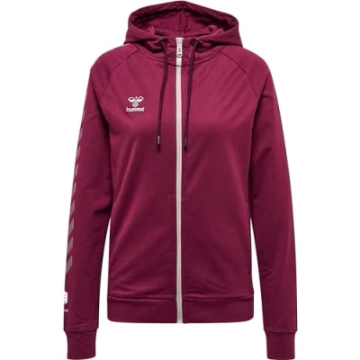Image de Hummel Hmlmove GRID COT Sweat zippé, Femme, Taille: XS, Grape wine
