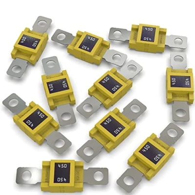 Image de AUPROTEC Fusible Mega à courant élévé / verrouillage vis 80 500A choix : 450A ampères, jaune, 10 pièces