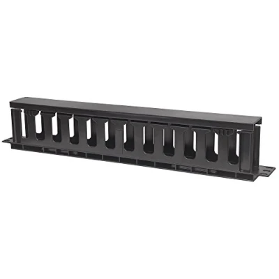 Image de Intellinet Gestion des câbles pour armoires 48,3 cm 19 1 HE 19&quot; (48,3 cm) avec Couvercle Noir