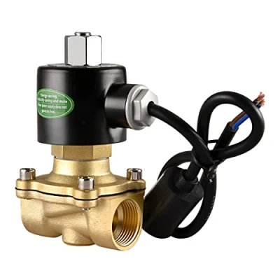 Image de Heschen Électrovanne électrique en laiton, 2W 200 20K, PT3/4&#039;&#039;, AC220V, eau à action directe, vanne de remplacement normalement ouverte