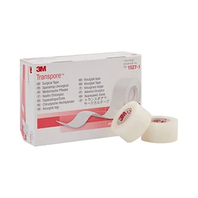 Image de 3 M Transpore Bande 2,5 cm x 10 yd Boîte : 12