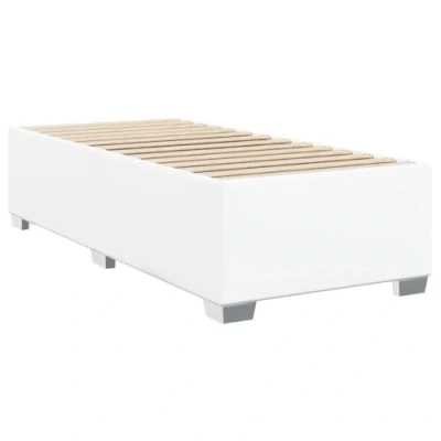 Image de vidaXL Cadre de lit sans Matelas Blanc 90x200 cm Similicuir