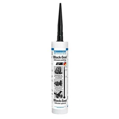 Image de WEICON Black Seal / 310 ml/Adhésif silicone/pâte d&#039;étanchéité polyvalente/noir