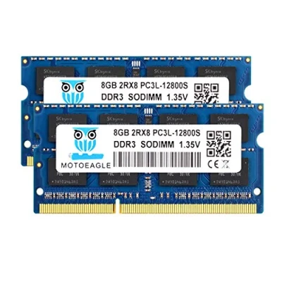 Image de DDR3L 1600 SODIMM PC3L 12800S 16Go (2x8Go) 1600MHz 8GB PC3 204 Pin CL11 1.35V d&#039;ordinateur Portable Mémoire RAM