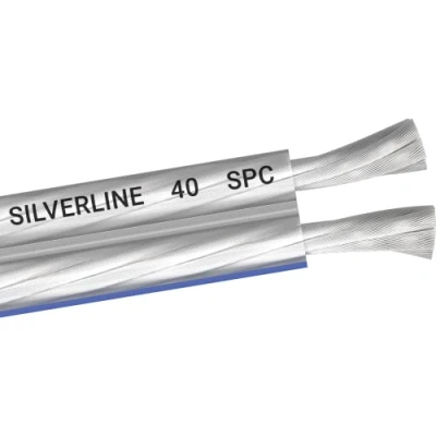 Image de OEHLBACH Silverline SP 40 câble de haut parleur stéréo HI FI d&#039;enceinte avec SPOFC (cuivre argenté) 2 x 4 mm² Mini bobine 6 m