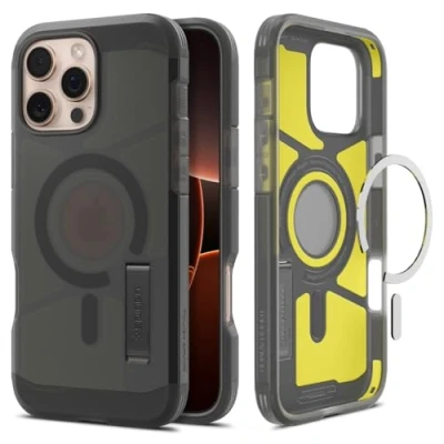 Image de Spigen Tough Armor (AI) MagFit Coque Compatible avec iPhone 6.3&quot; (2024) Frost Noir