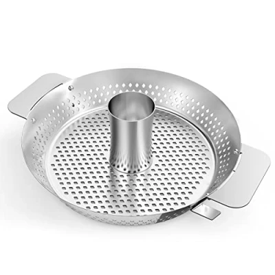 Image de onlyfire Support à Poulet Barbecue, Vertical Rôtissoire Poulet, pour Weber Gourmet Barbeque System, Poultry Roaster