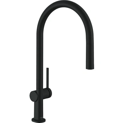 Image de Robinet de cuisine avec douchette Talis M54 210 sBox noir mat 72803670