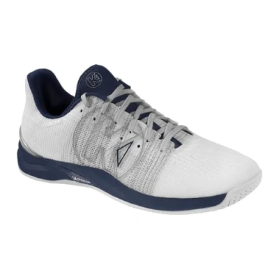 Image de Kempa Mixte Attack One 2.0 Game Changer Handball, Chaussures de Sport, Blanc/Bleu Marine, 47 EU