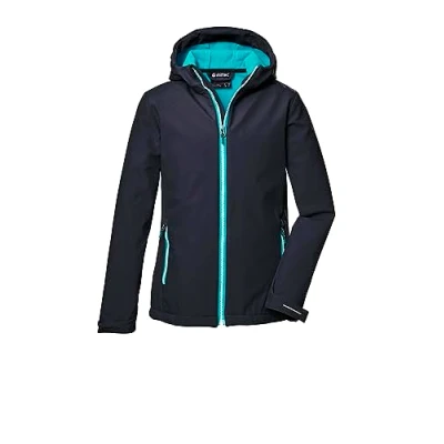 Image de killtec Girl&#039;s Kos 358 Grls Sftshll Jckt Veste Softshell/veste D&#039;extérieur Avec Capuche, Dark Navy, 128 EU