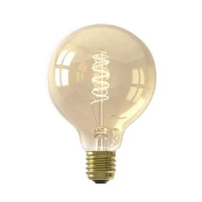 Image de Calex E27 G80 3,8 W fil LED Flex 821 doré dim
