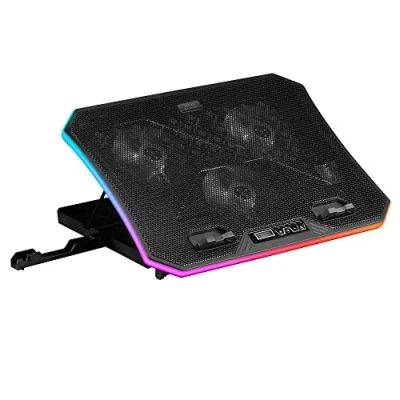 Image de Mars Gaming MNBC6, Base de Refroidissement + Support XL 19&#039;&#039; ARGB, 3 Ventilateurs, Mobile