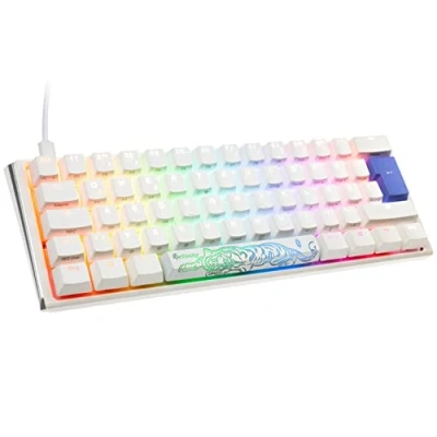 Image de La Ducky One 3 Classic Black/White Mini Gaming Tastatur est une merveille technologique qui va transformer votre expérience de jeu.