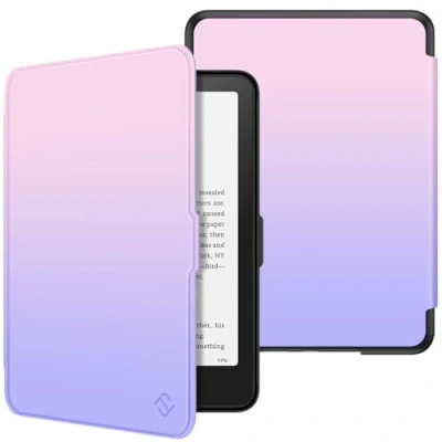 Image de FINTIE Étui pour 7&quot; Kindle Paperwhite 2024 (12e Génération) et Colorsoft Signature Edition (1re Génération), Coque Fine Léger, Housse Réveil/Veille Automatique, Ombre Fantaisie