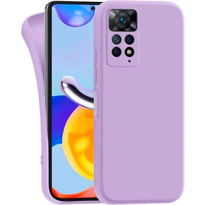 Image de MyGadget Coque pour Xiaomi Redmi Note 11 Pro 5G Case TPU Souple &amp; Soft Cover Protection Extra Fine Légère Étui Coloré Anti Choc et Rayures Violette