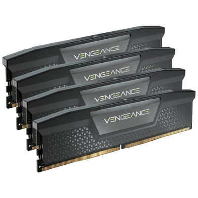 Image de CORSAIR VENGEANCE DDR5 64Go (4x16Go) 6000MHz CL36 AMD EXPO Intel XMP iCUE Mémoire Informatique Compatible Gris (CMK64GX5M4B6000Z36)