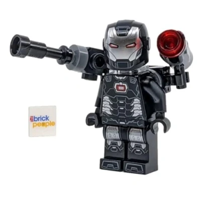 Image de Lego Superheroes: War Machine Minifigure with Shoulder Cannon, Blaster, and Grey Cape (James Rhodes)