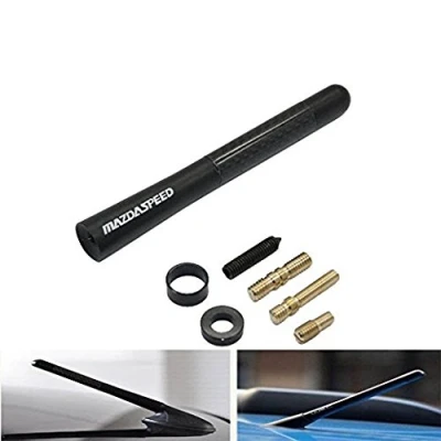 Image de Antenne de toit courte Ofustar 11,9 cm pour Mazdaspeed version sport en fibre carbone, Mazda 2, 3, 5, 6, 3 Sport, MX Miata CX 5 tous les modèles