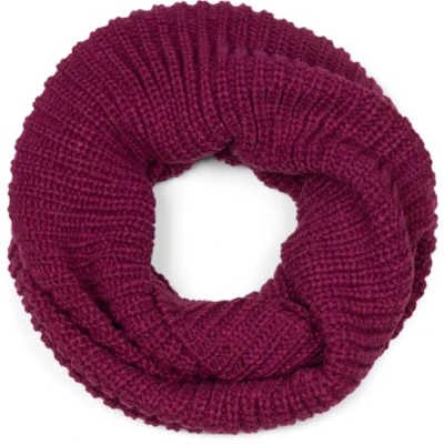 Image de styleBREAKER Écharpe en tricot fin unisexe, écharpe tube unie, à côtes, 01018112, couleur:Bodeaux violet