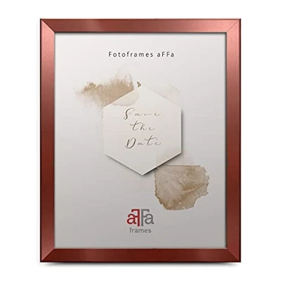 Image de aFFa frames Hekla The Frame Cadre photo en MDF avec verre acrylique, or rose, 9 x 13 cm