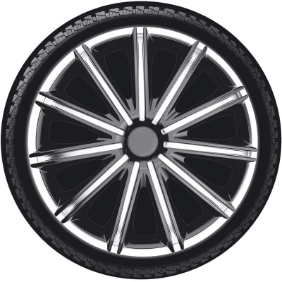 Image de AutoStyle PP 5113SB Enjoliveurs 13Pouces noir/argenté