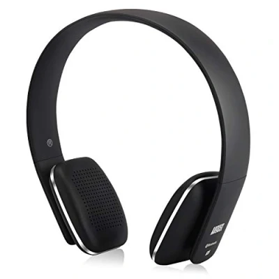 Image de Casque Bluetooth Sans Fil Noir aptX August EP636 Homme Femme NFC Micro Audio Stéréo Supra Aural Ultra léger Confortable, Batterie 14h d&#039;autonomie Wireless Compatible Android, Apple, Windows