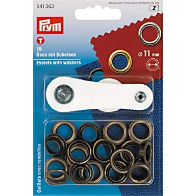 Image de Prym Pym Old Brass (11 mm) Eyelet et rondelles 1 unité