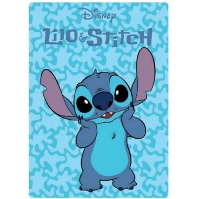 Image de Plaid stitch bleu disney 100x140 cm.