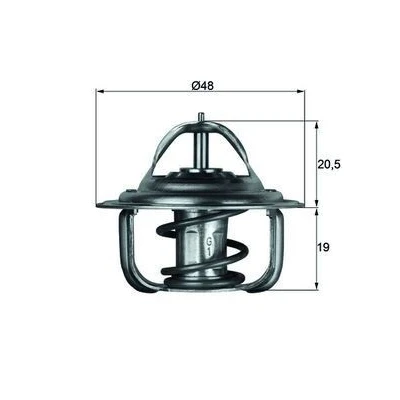 Image de MAHLE ORIGINAL TX 1 79D Thermostat d&#039;eau 79 48 avec joint d&#039;étanchéite OPEL: Astra G CC, Corsa B 3/5 portes, F Berline, VOLKSWAGEN: GOLF