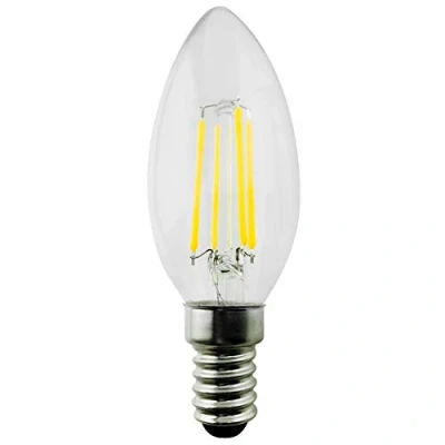 Image de Maclean MCE286 Rétro Edison Ampoule à Filament LED Décorative Vintage Éclairage blanc chaud C37 E14 6W 806lm (MCE286)