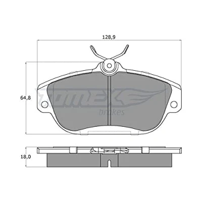 Image de TOMEX brakes TX 14 01 Jeu de plaquettes frein Essieu avant VOLVO: 740 Break, 940 I Berline