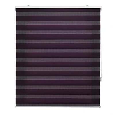 Image de Blindecor Tablier de fenêtre Store Enrouleur Jour et Nuit Double épaisseur 95 x 250 cm Dimensions du Tissu 92 245 Violet