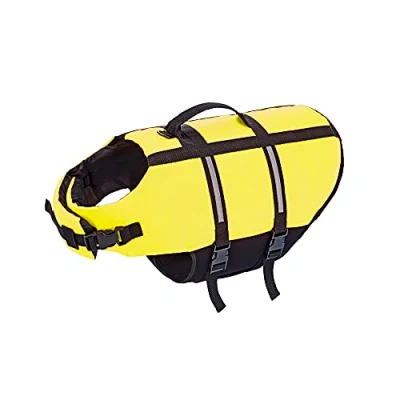 Image de Nobby 77575 Aide à la Natation pour Chien Jaune Fluo Taille XS 25 cm