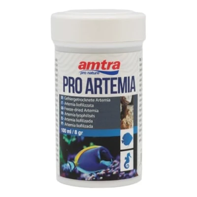 Image de Amtra Pro Artemia 100% Pur Lyophilisé Salina en Cubes pour Poissons d&#039;eau Douce et Marins 100 ML