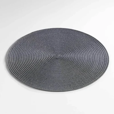 Image de douceur d&#039;intérieur SET DE TABLE (0) 35 cm POLYPROPYLENE ZEBULON ANTHRACITE, Plastique, x
