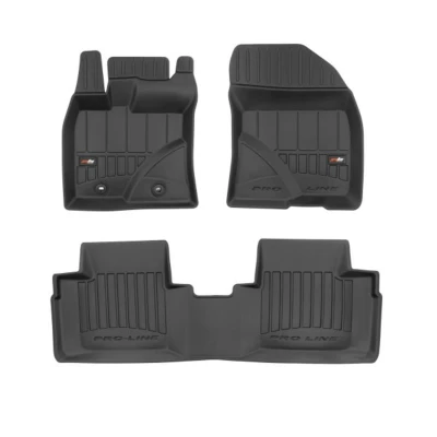 Image de FROGUM 3D407398 Ensemble de tapis sol Caoutchouc avant et arrière 3 noir Sur mesure TOYOTA: Avensis III Break