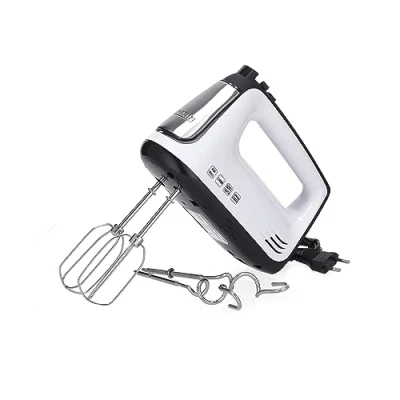 Image de SEVERIN Batteur électrique 400 W, Fouet avec 5 vitesses, fonction turbo et poignée Soft Touch, mixeur livré 2 fouets crochets de pétrissage en inox, HM 3830