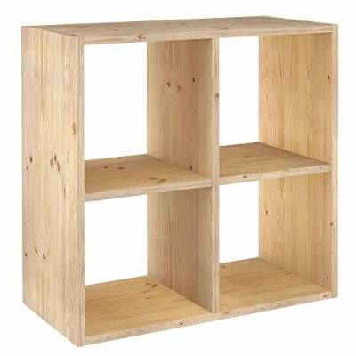 Image de Astigarraga Kit Line Étagère modulaire 4 Cubes Dinamic, Bois Massif pin 70,8 x 33 cm