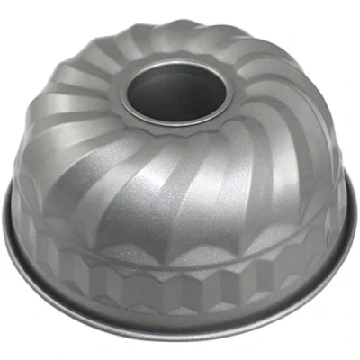 Image de PME Moule à Kouglof Anti adhérent en Acier au Carbone 220 mm x 100 de Profondeur, Silver