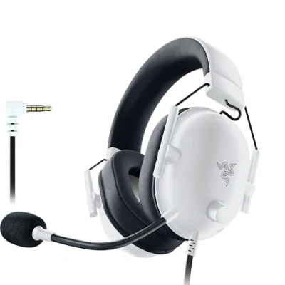 Image de Razer BlackShark V2 X (Xbox) Casque Filaire E Sports pour Console Xbox S (250g, Microphone cardioïde, membranes 50mm, Annulation Passive du Bruit, Jack 3,5mm) Blanc