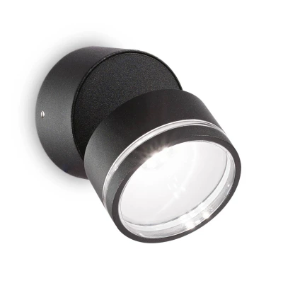 Image de Ideal Lux OMEGA Spot Simple Rond Noir IP54 4000K