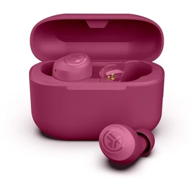 Image de JLab Go Air Pop+ Ecouteurs Bluetooth sans Fil Écouteurs Intra Auriculaires avec Micro, 35+ Heures d&#039;Autonomie, Ecouteur et Boîtier de Charge, Oreillette Son Personnalisé EQ3, App, Rose foncé