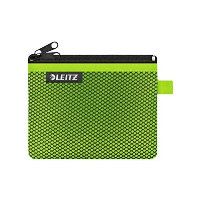 Image de Leitz WOW Trousse à crayons Zippée en Nylon, Lavable, Type Portefeuille, Petit (14x10,5cm) Vert