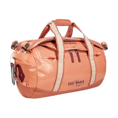 Image de Tatonka Barrel 25 l sac de voyage imperméable avec fonction à dos, grande ouverture, fond rembourré et fermeture éclair verrouillable, abricot, l, robuste bretelles