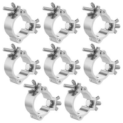 Image de 8 Pièces Truss Clamp Crochet De Fixation, Pinces Pour Éclairage Scène, Capacité 80 Kg Crochets Fixation Éclairage, Traverse Projecteurs